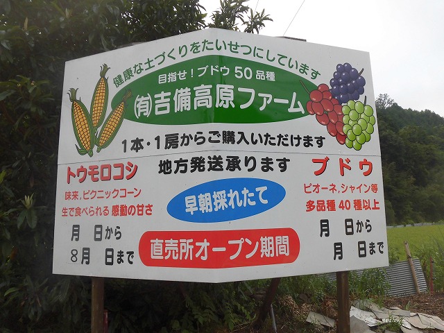 本日は完売しました。明日の営業は９時からです。