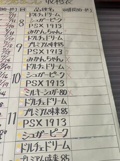 明日７月２６日で本年度の発送のこ注文は締め切ります。本年もありがとうございました。
