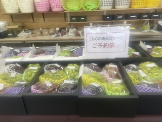 ぶどうの直売、始まっています。現在10品種。今年は全体的に早いです。